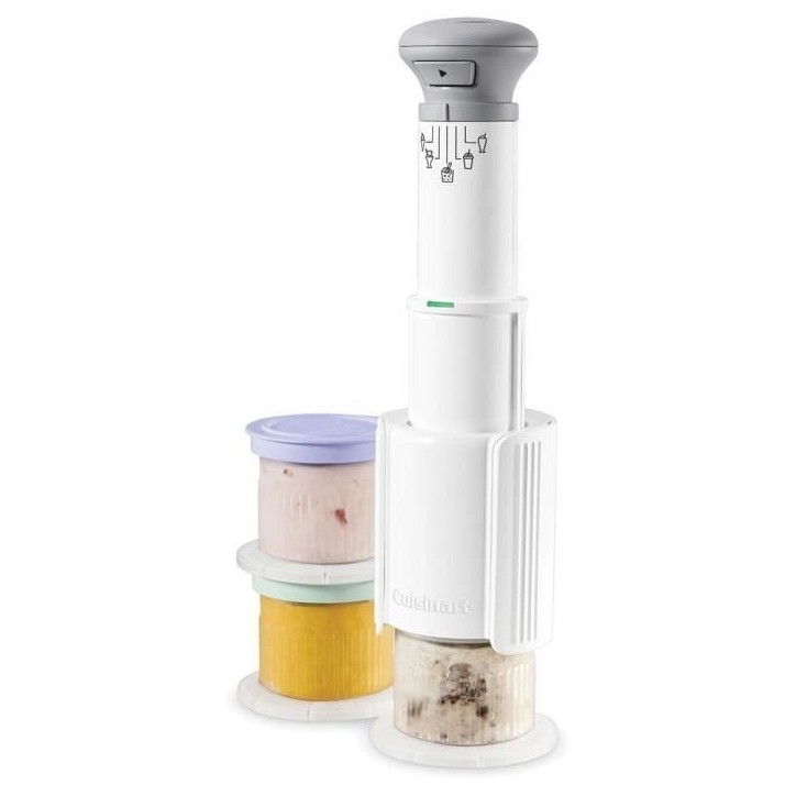 Machine a glace CUISINART - ICEFD10E - Capacité 3 x 240ml - 250W Machine a glace CUISINART - ICEFD10E - Capacité 3 x 240ml - 250W