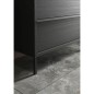 Meuble simple vasque L 92cm - 2 Tiroirs - Coloris Chene noir - STEEL Meuble simple vasque L 92cm - 2 Tiroirs - Coloris Chene noir - STEEL