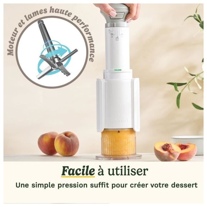Machine a glace CUISINART - ICEFD10E - Capacité 3 x 240ml - 250W Machine a glace CUISINART - ICEFD10E - Capacité 3 x 240ml - 250W