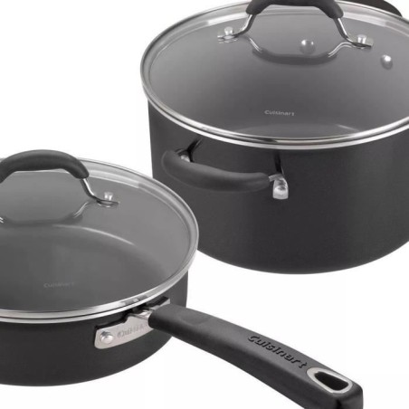 Batterie de cuisine - Tous feux dont induction - CUISINART - 54C11BKEU - Céramique - Antiadhésif - 11 pieces