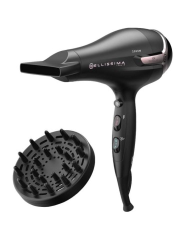 Seche Cheveux - Bellissima - Ionique S9 2300W - Pour Cheveux Lisses et Ondulés - 2 Vitesses 3 Températures - Concentrateur Dif