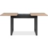 Table extensible Denver 80B - 120-160 x 75 x 80 cm - Décor chene arti