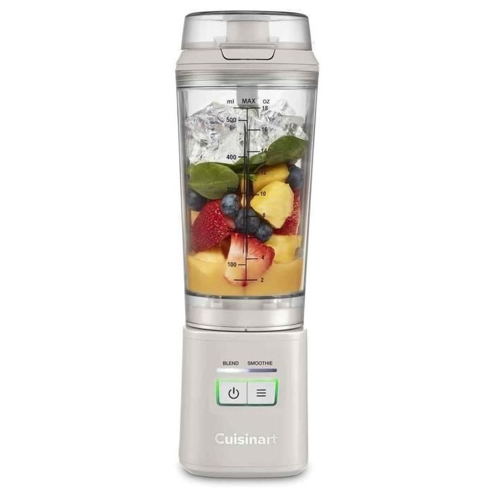 Blender - CUISINART - PBL100E Blast&Go - 120 W - 500 ml - 50 dB - Blanc Blender - CUISINART - PBL100E Blast&Go - 120 W - 500 ml - 50 dB - Blanc