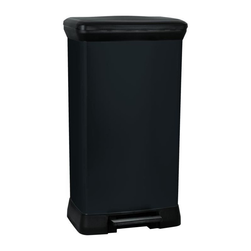 CURVER Poubelle de cuisine a pédale - 50 L - Noir CURVER Poubelle de cuisine a pédale - 50 L - Noir