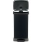 CURVER Decobin Poubelle a pédale rectangulaire - 50 L - Noir carbone