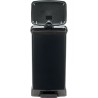 CURVER Decobin Poubelle a pédale rectangulaire - 50 L - Noir carbone
