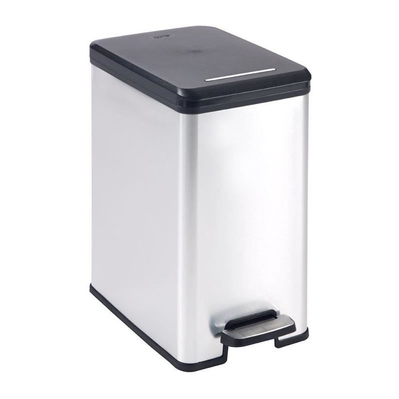 Poubelle Slim - SLIM BIN - CURVER - 25L - Design compact - 41 x 27 x 5 Poubelle Slim - SLIM BIN - CURVER - 25L - Design compact - 41 x 27 x 5