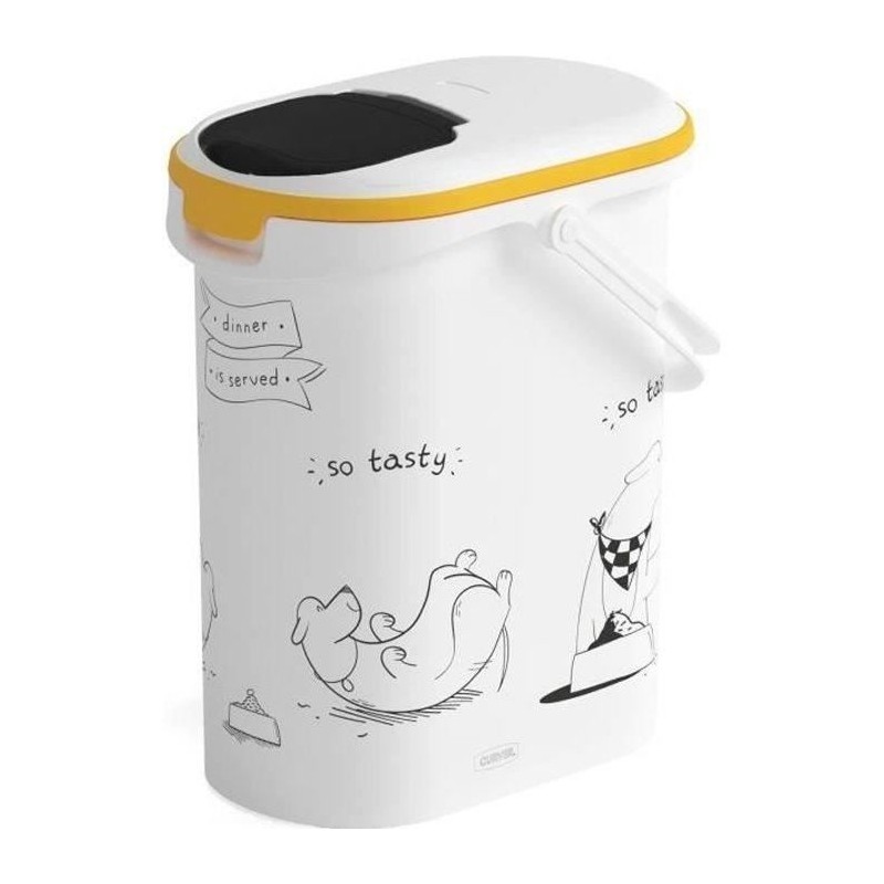 CURVER Conteneur a croquettes pour chien 4 kg - 10L - Le diner et serv CURVER Conteneur a croquettes pour chien 4 kg - 10L - Le diner et serv