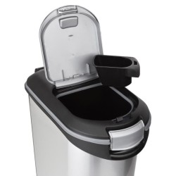 CURVER Conteneur a croquettes pour chien 20 kg - 54L - Aspect métal