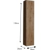 Ensemble meuble Salle de bain 78cm simple vasque + colonne - Coloris c