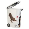 CURVER Conteneur a croquettes pour chien avec roulettes 20 kg - 54L -