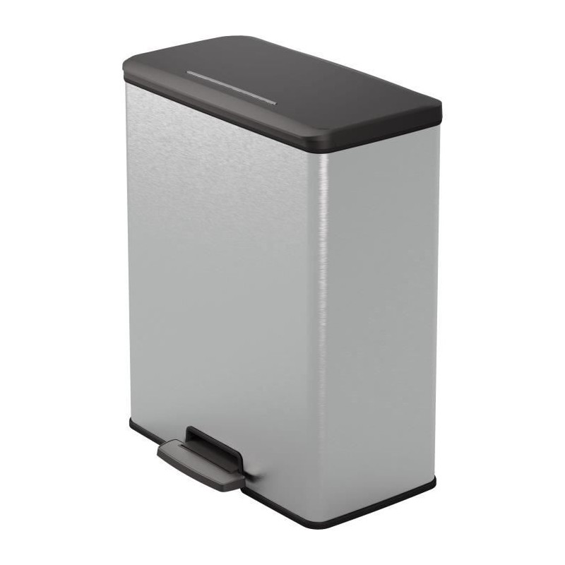 Poubelle Rectangle - DECO BIN - CURVER - 65L - Design moderne - 49 x 2 Poubelle Rectangle - DECO BIN - CURVER - 65L - Design moderne - 49 x 2