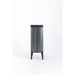 Poubelle sur pieds - VERTO - CURVER - Ouverture touch - 54 L - Bleu pe