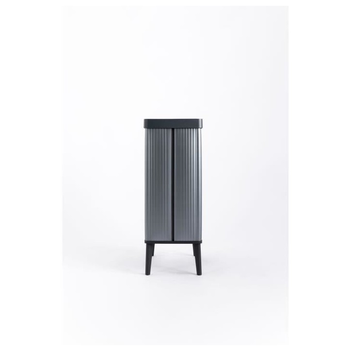 Poubelle sur pieds - VERTO - CURVER - Ouverture touch - 54 L - Bleu perle Poubelle sur pieds - VERTO - CURVER - Ouverture touch - 54 L - Bleu perle