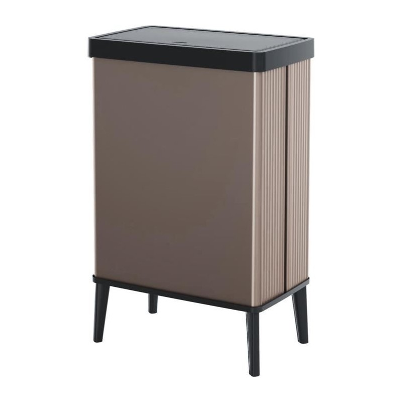 Poubelle sur pieds - VERTO - CURVER - Ouverture touch - 54 L - Rose pe Poubelle sur pieds - VERTO - CURVER - Ouverture touch - 54 L - Rose pe