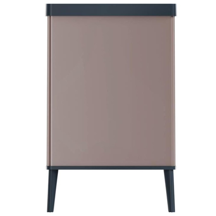 Poubelle sur pieds - VERTO - CURVER - Ouverture touch - 54 L - Rose perle Poubelle sur pieds - VERTO - CURVER - Ouverture touch - 54 L - Rose perle