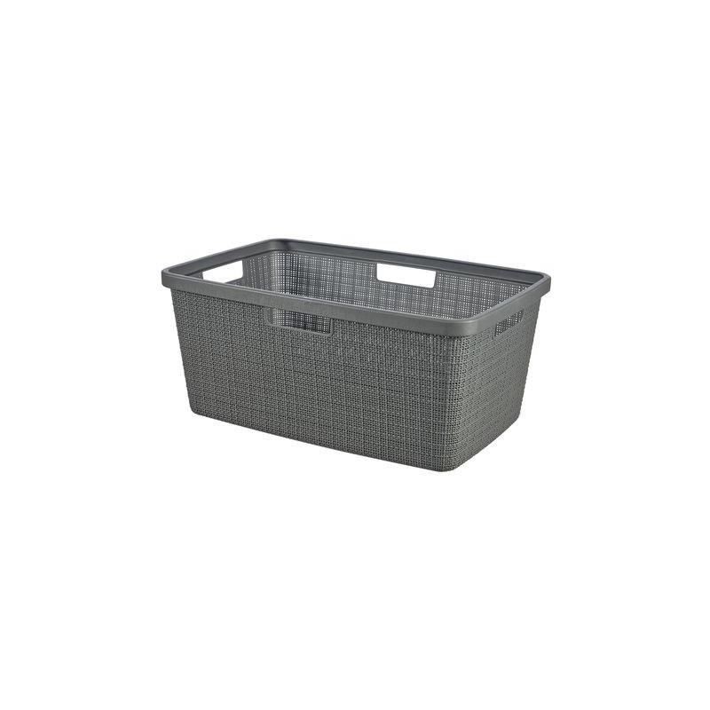 Corbeille a linge - Curver - Jute - 46 L - Gris Corbeille a linge - Curver - Jute - 46 L - Gris