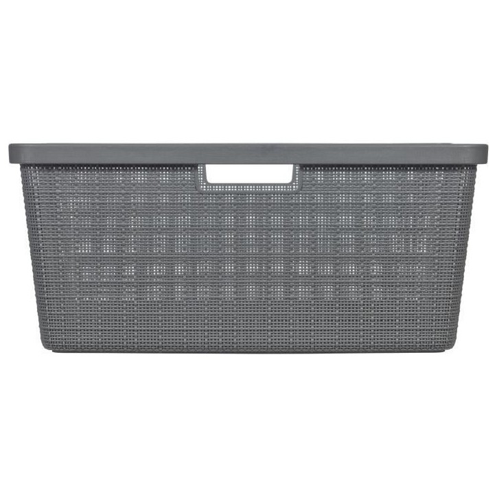 Corbeille a linge - Curver - Jute - 46 L - Gris Corbeille a linge - Curver - Jute - 46 L - Gris