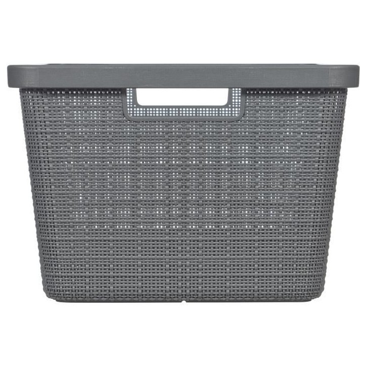 Corbeille a linge - Curver - Jute - 46 L - Gris Corbeille a linge - Curver - Jute - 46 L - Gris