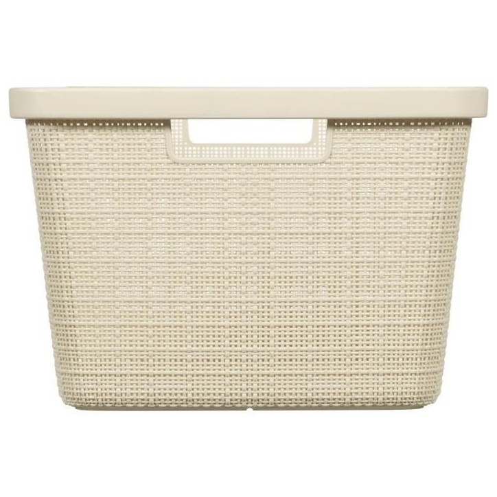 Corbeille a linge - Curver - Jute - 46 L - Beige