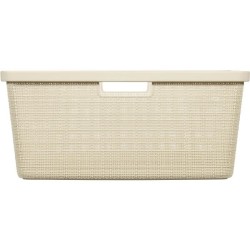 Corbeille a linge - Curver - Jute - 46 L - Beige