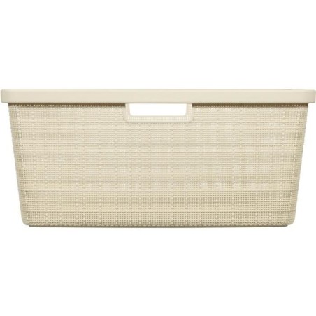 Corbeille a linge - Curver - Jute - 46 L - Beige