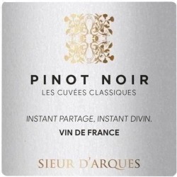 Sieur d'Arques Les Cuvées classiques Pinot noir - Vin de France 2022