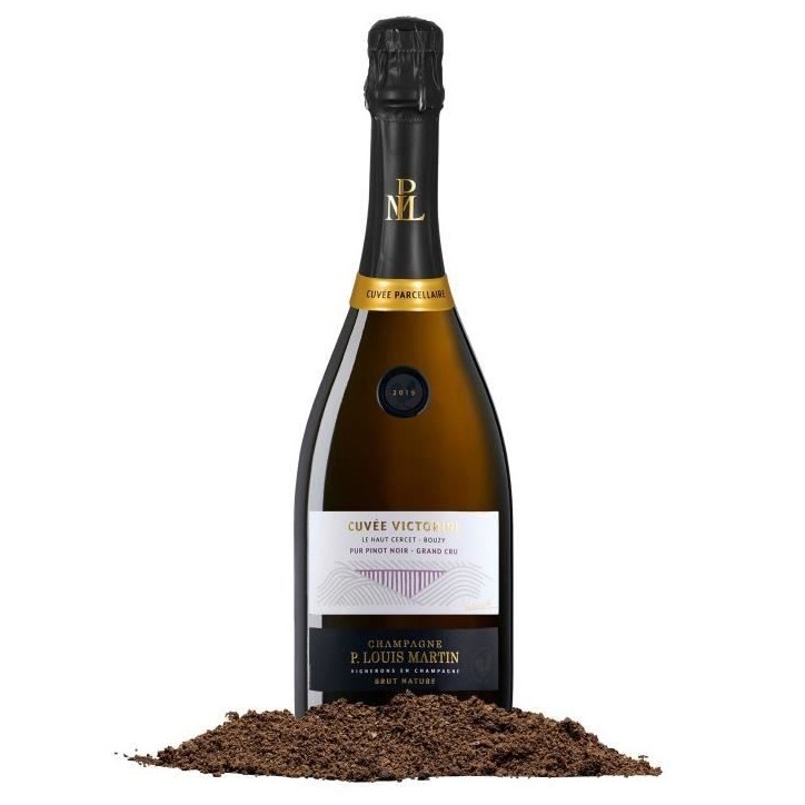 Champagne Paul Louis Martin Cuvée Victorine Brut millésimé - 2019 - Parcelle Le haut Cercet - Bouzy Pur Pinot Noir - Grand Cr Champagne Paul Louis Martin Cuvée Victorine Brut millésimé - 2019 - Parcelle Le haut Cercet - Bouzy Pur Pinot Noir - Grand Cr