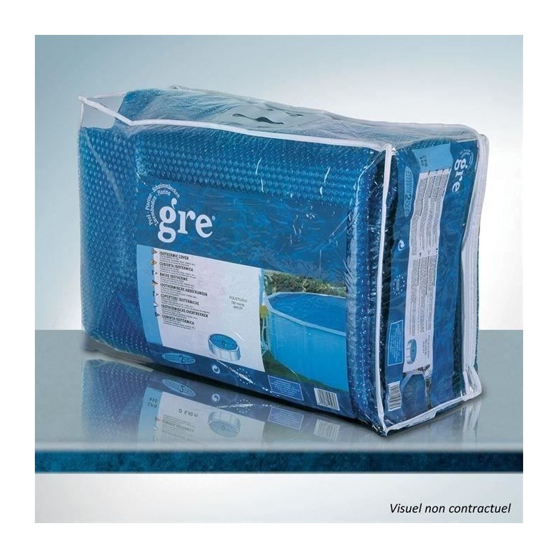 GRE - Bâche a bulle ronde pour piscine acier Ø 350 cm - Épaisseur 0 GRE - Bâche a bulle ronde pour piscine acier Ø 350 cm - Épaisseur 0