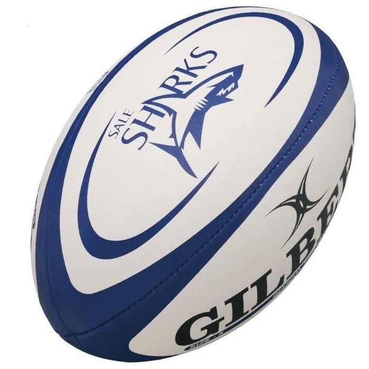 GILBERT Ballon de rugby REPLICA - Sharks - Taille Midi