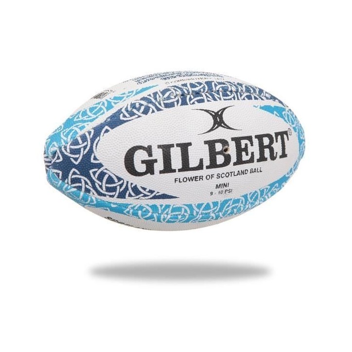 GILBERT Ballon de rugby MASCOTTES - Ecosse Flower of Scotland - Taille Mini