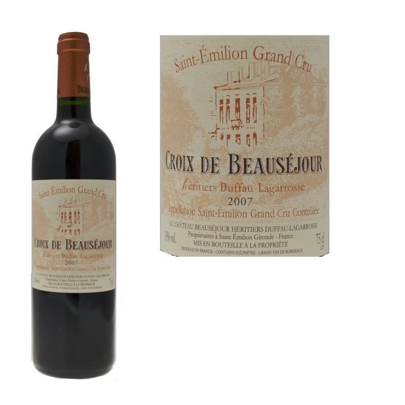 Croix de Beausejour 2007 Saint-Emilion Grand Cru - Vin rouge de Bordea Croix de Beausejour 2007 Saint-Emilion Grand Cru - Vin rouge de Bordea