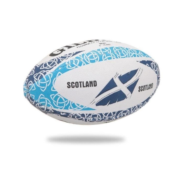 GILBERT Ballon de rugby MASCOTTES - Ecosse Flower of Scotland - Taille Mini