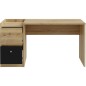 Bureau droit COXIM - Chene / Noir - 139,6 x 74 x 59,8 cm