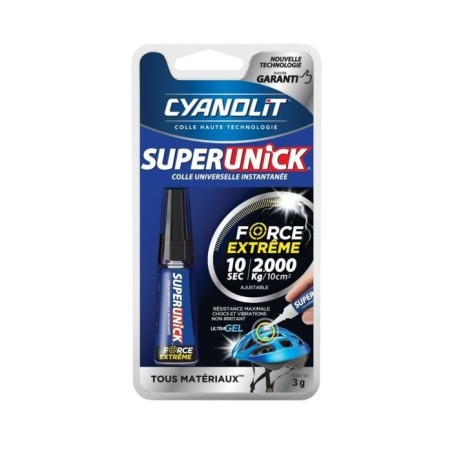 Colle réparatrice - CYANOLIT - Super unick instant plastic - 3 g - Ul