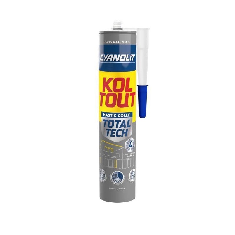 Colle de fixation et d'étanchéité - CYANOLIT - Total tech - Gris - Colle de fixation et d'étanchéité - CYANOLIT - Total tech - Gris -