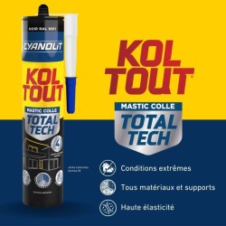 Colle de fixation et d'étanchéité - CYANOLIT - Total tech - Noir -