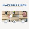Colle bois - CYANOLIT - Bois et dérivés - 500 g - Haute résistance