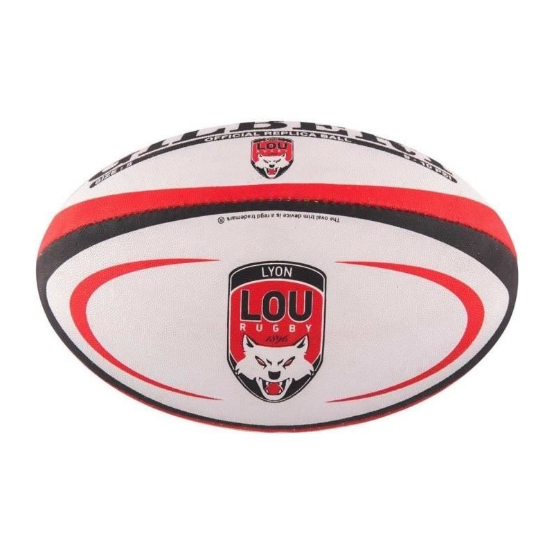 Ballon de rugby Réplique Lyon - GILBERT - T5 - Lot de 5 Ballon de rugby Réplique Lyon - GILBERT - T5 - Lot de 5