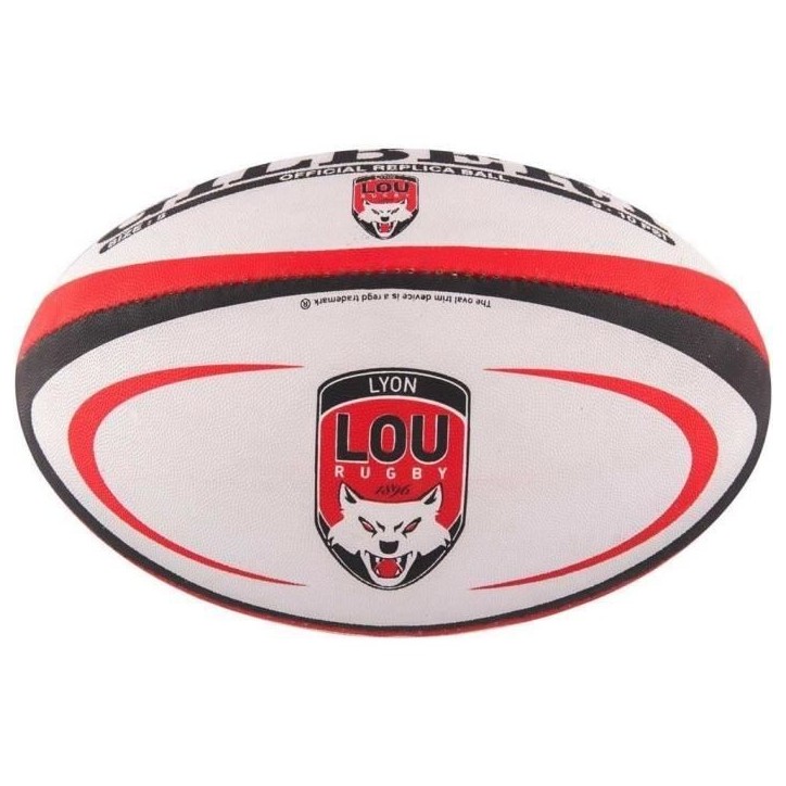 Ballon de rugby Réplique Lyon - GILBERT - T5 - Lot de 5