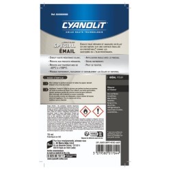 Enduit spécial email - CYANOLIT - 15 ml - Réparation et finition de