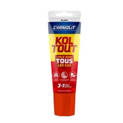 Colle de fixation et d'étanchéité - CYANOLIT - Blanc - Tube 125 ml