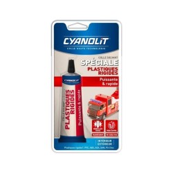 Colle spéciale plastiques - CYANOLIT - Fixation forte - Polyvalente p