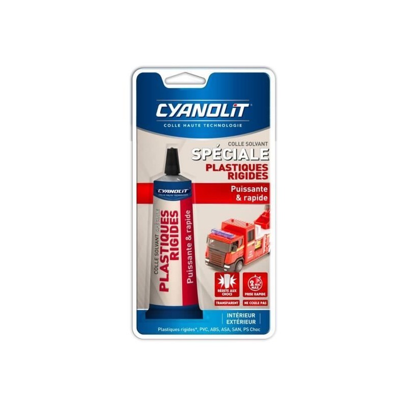 Colle spéciale plastiques - CYANOLIT - Fixation forte - Polyvalente p Colle spéciale plastiques - CYANOLIT - Fixation forte - Polyvalente p