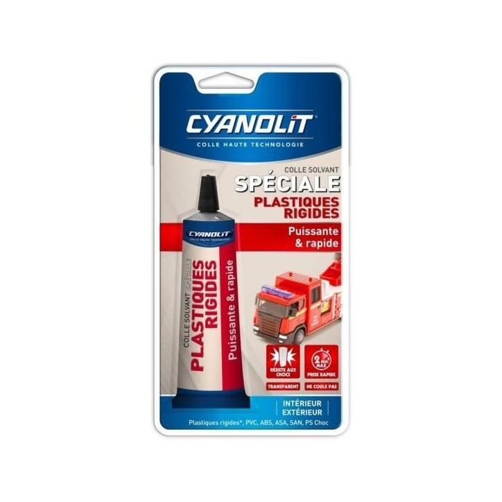 Colle spéciale plastiques - CYANOLIT - Fixation forte - Polyvalente pour plastiques Colle spéciale plastiques - CYANOLIT - Fixation forte - Polyvalente pour plastiques