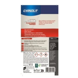 Colle spéciale plastiques - CYANOLIT - Fixation forte - Polyvalente p
