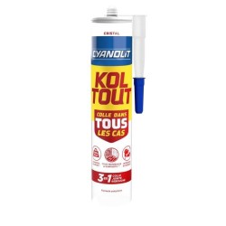 Colle de fixation et d'étanchéité - CYANOLIT - Cristal - Cartouche
