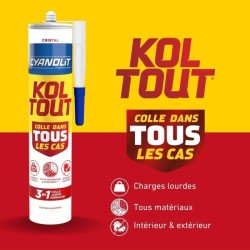 Colle de fixation et d'étanchéité - CYANOLIT - Cristal - Cartouche