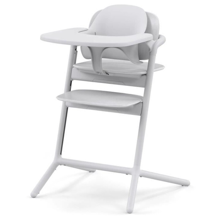 CYBEX - Chaise haute évolutive - Pack 3 en 1 - LEMO 2 - Blanc - Réglable en hauteur et en profondeur - Set bébé inclus CYBEX - Chaise haute évolutive - Pack 3 en 1 - LEMO 2 - Blanc - Réglable en hauteur et en profondeur - Set bébé inclus