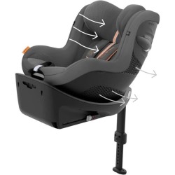 CYBEX - Siege Auto Gr 0+/1 - Sirona G i-Size - Tissu Plus - Lava Grey